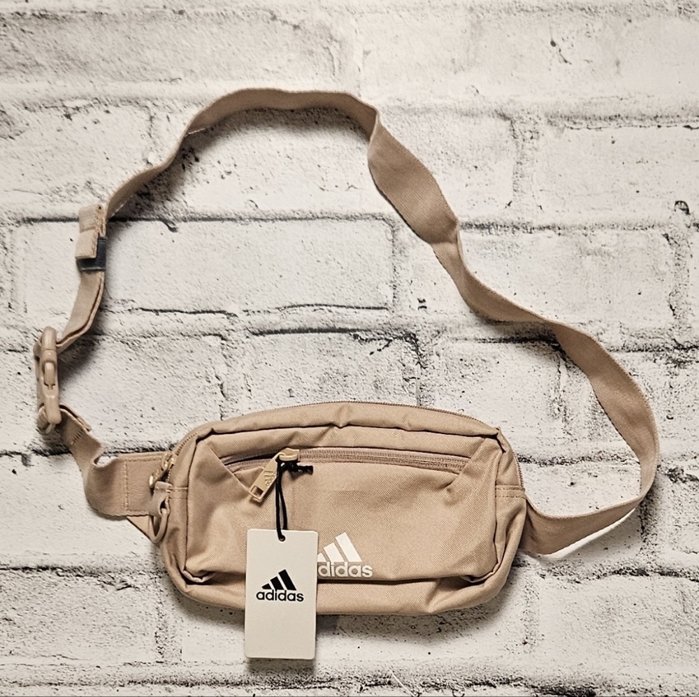 Adidas Beige Belt Bag NWT Waist Pack Crossbody Sling Bag